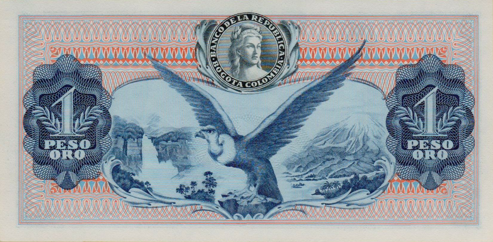 Colombia 1 1974 UNC P-404/e